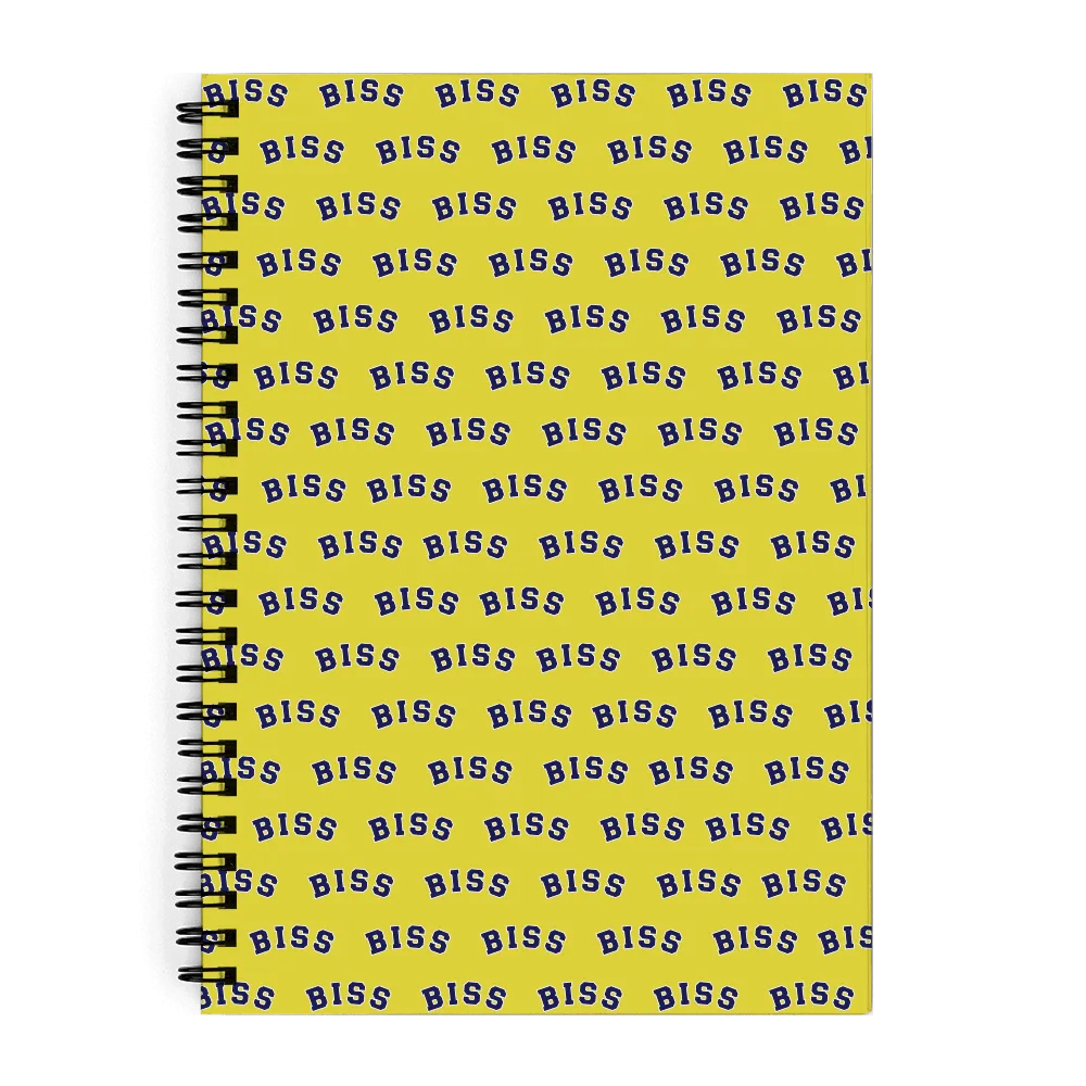 Stephanie Soo Signature 'BISS' Lemon Notebook