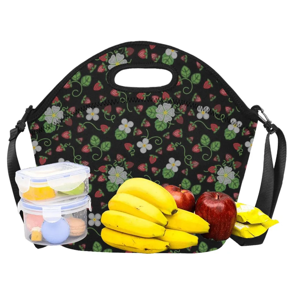 Strawberry Dreams Midnight Neoprene Lunch Bag/Large