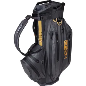 Sun Mountain H2NO Elite Waterproof Cart Bag - Steel/Black/Gold