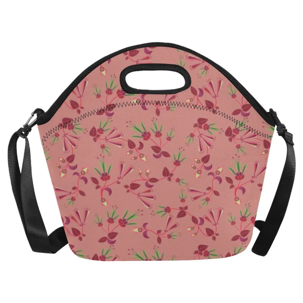 Swift Floral Peach Rouge Remix Neoprene Lunch Bag/Large