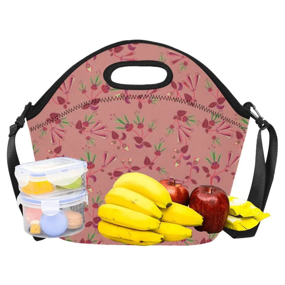 Swift Floral Peach Rouge Remix Neoprene Lunch Bag/Large