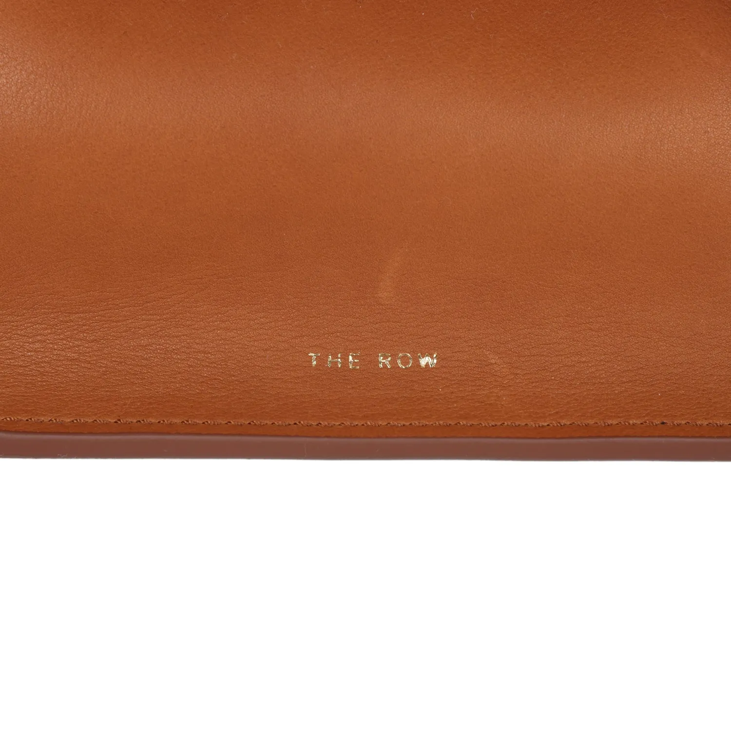 The Row Soft Margaux 12 Bag Cuir Saddle Leather Gold Hardware