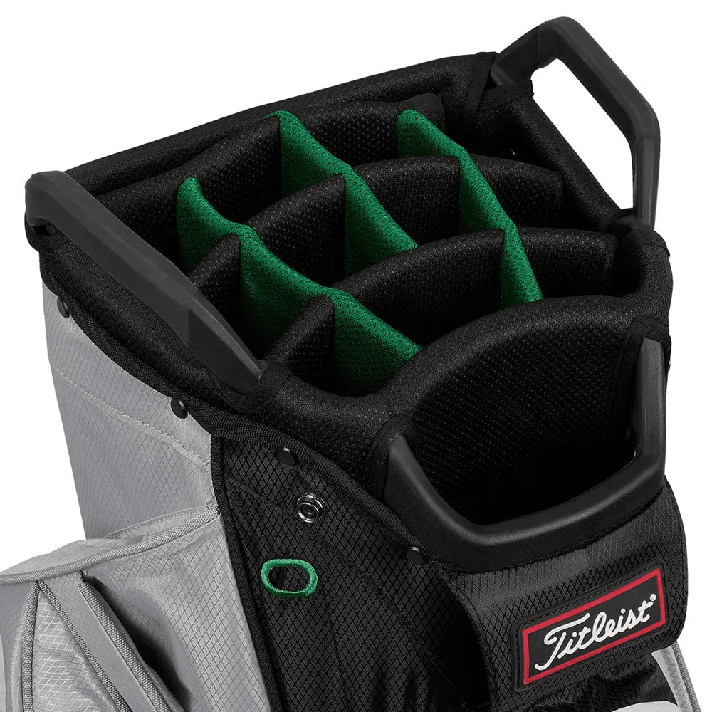 Titleist 14 StaDry Cart Bag - Grey/Black/Green