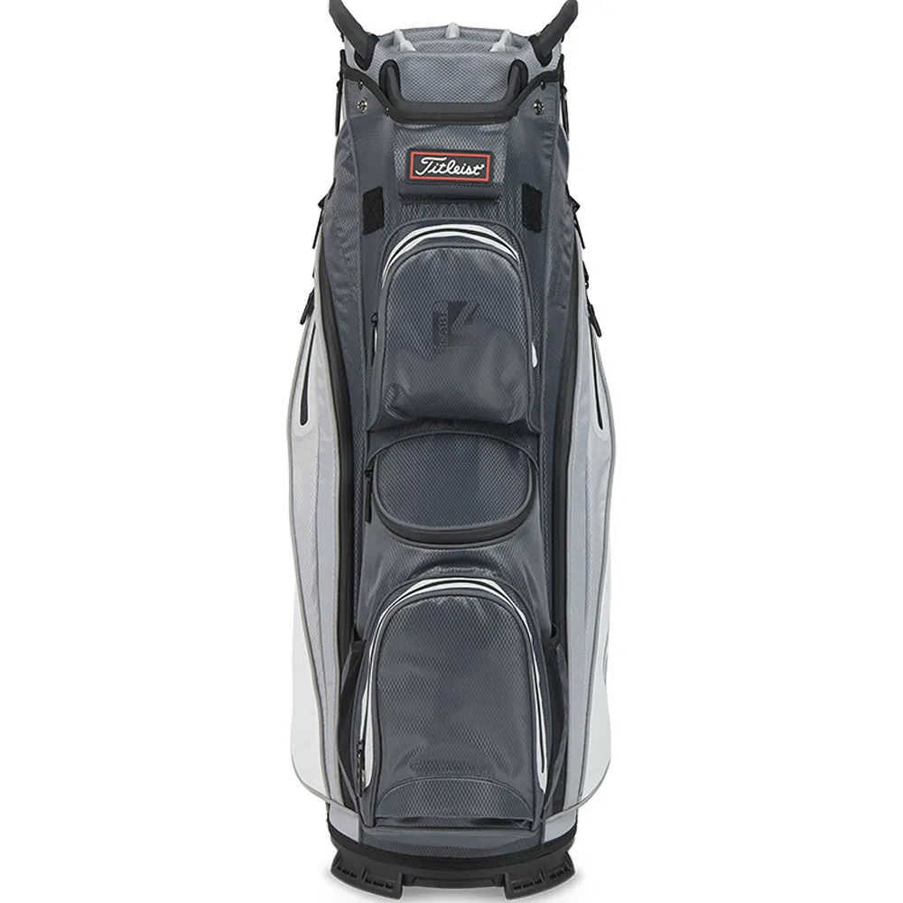 Titleist Cart 14 StaDry Waterproof Cart Bag - Charcoal/Grey/White