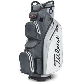 Titleist Cart 14 StaDry Waterproof Cart Bag - Charcoal/Grey/White