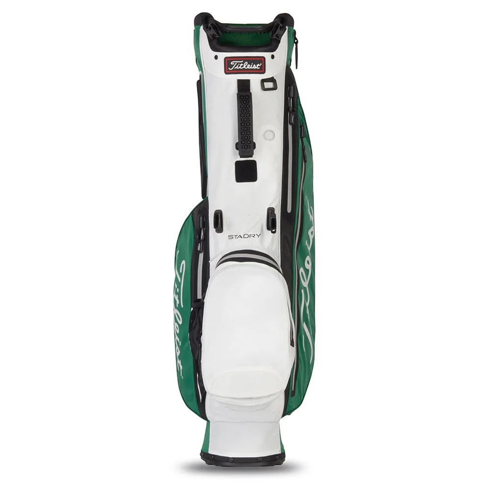 Titleist Player 4 StaDry Waterproof Stand Bag - Green/White/Grey