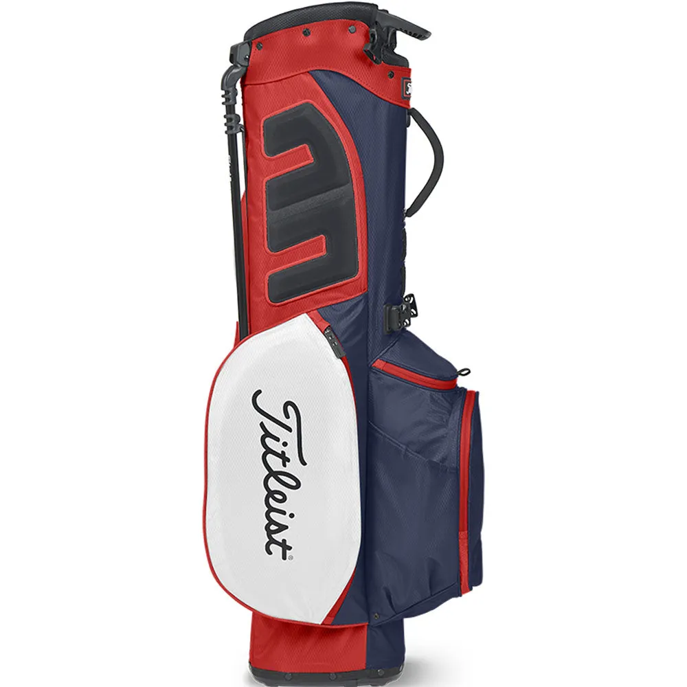 Titleist Players 4 StaDry Waterproof Stand Bag - Navy/White/Red