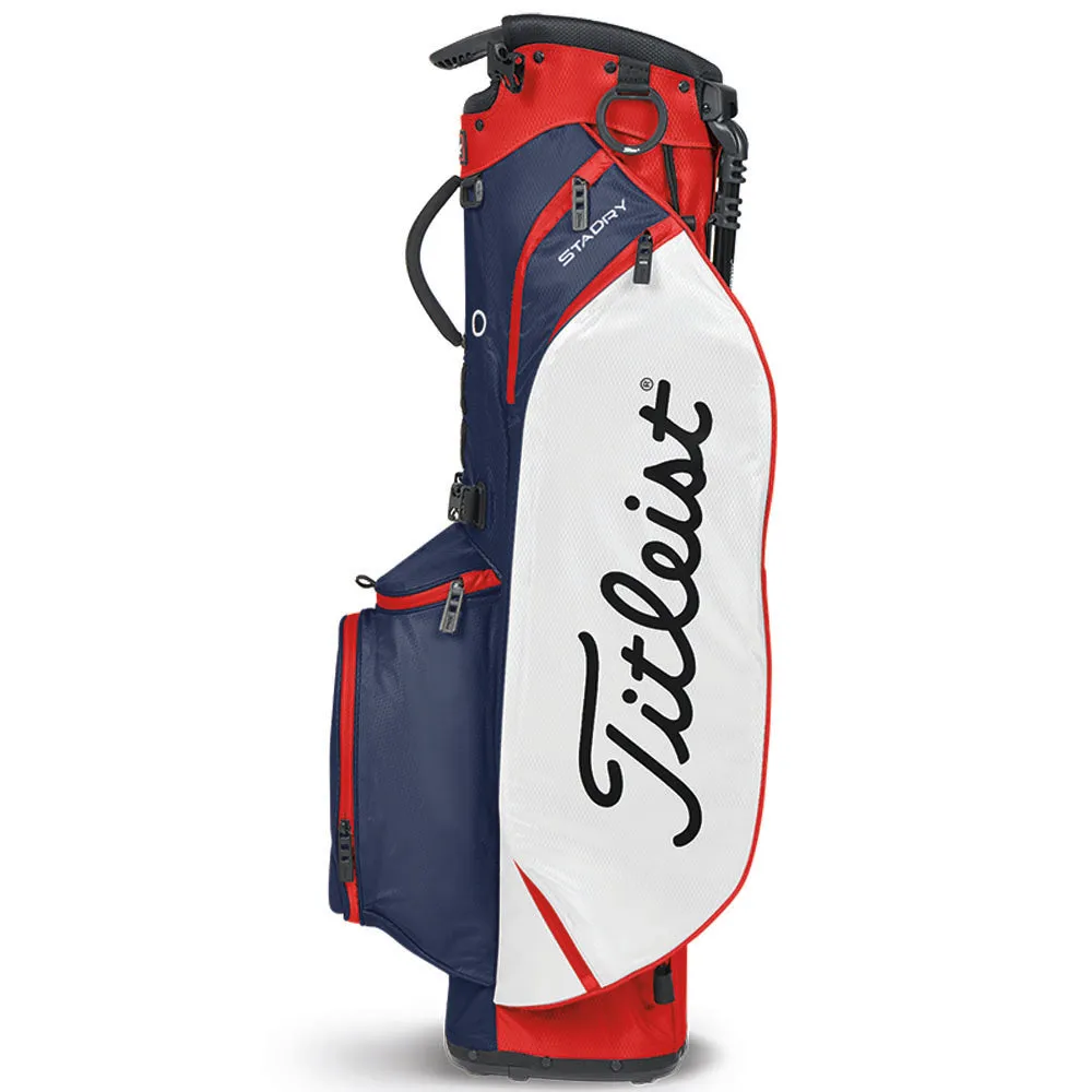 Titleist Players 4 StaDry Waterproof Stand Bag - Navy/White/Red