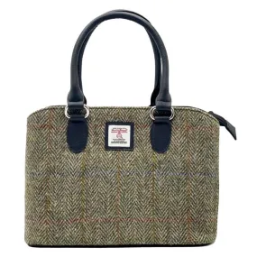 Top Handle Bag Country Green Harris Tweed