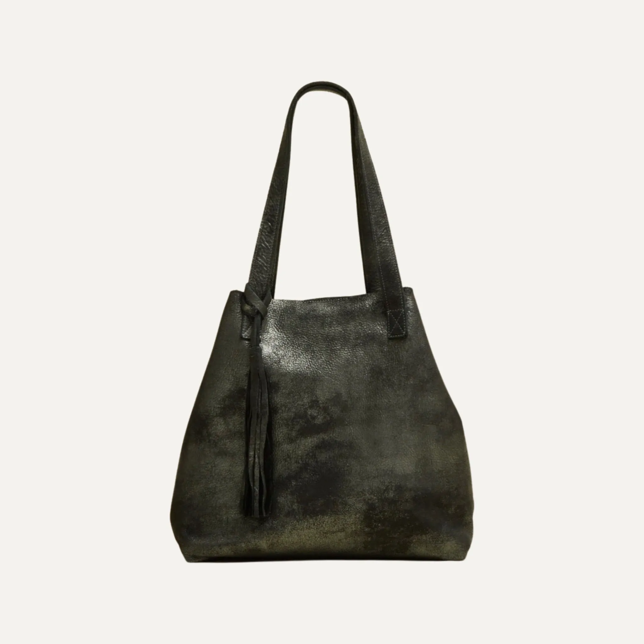 Tote Bag | Black Metallic