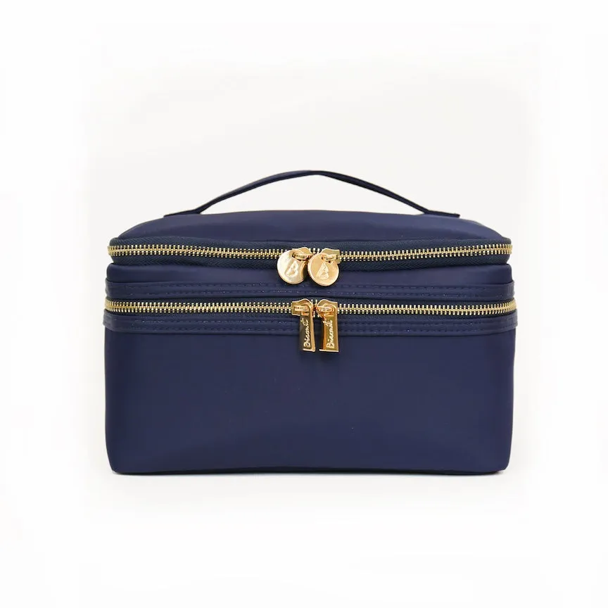 Travel Shelby Blue Train Case