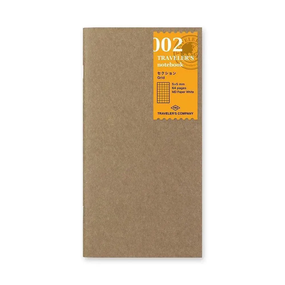 Traveler's Company - 002 Grid Notebook Refill (Regular)