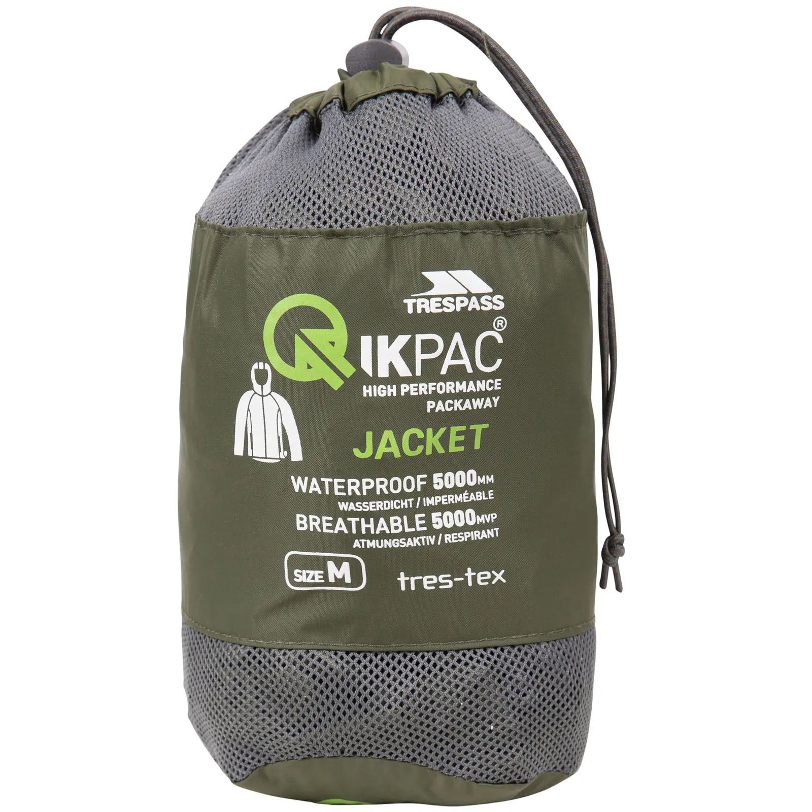 Trespass Qikpac Waterproof Packaway Jacket