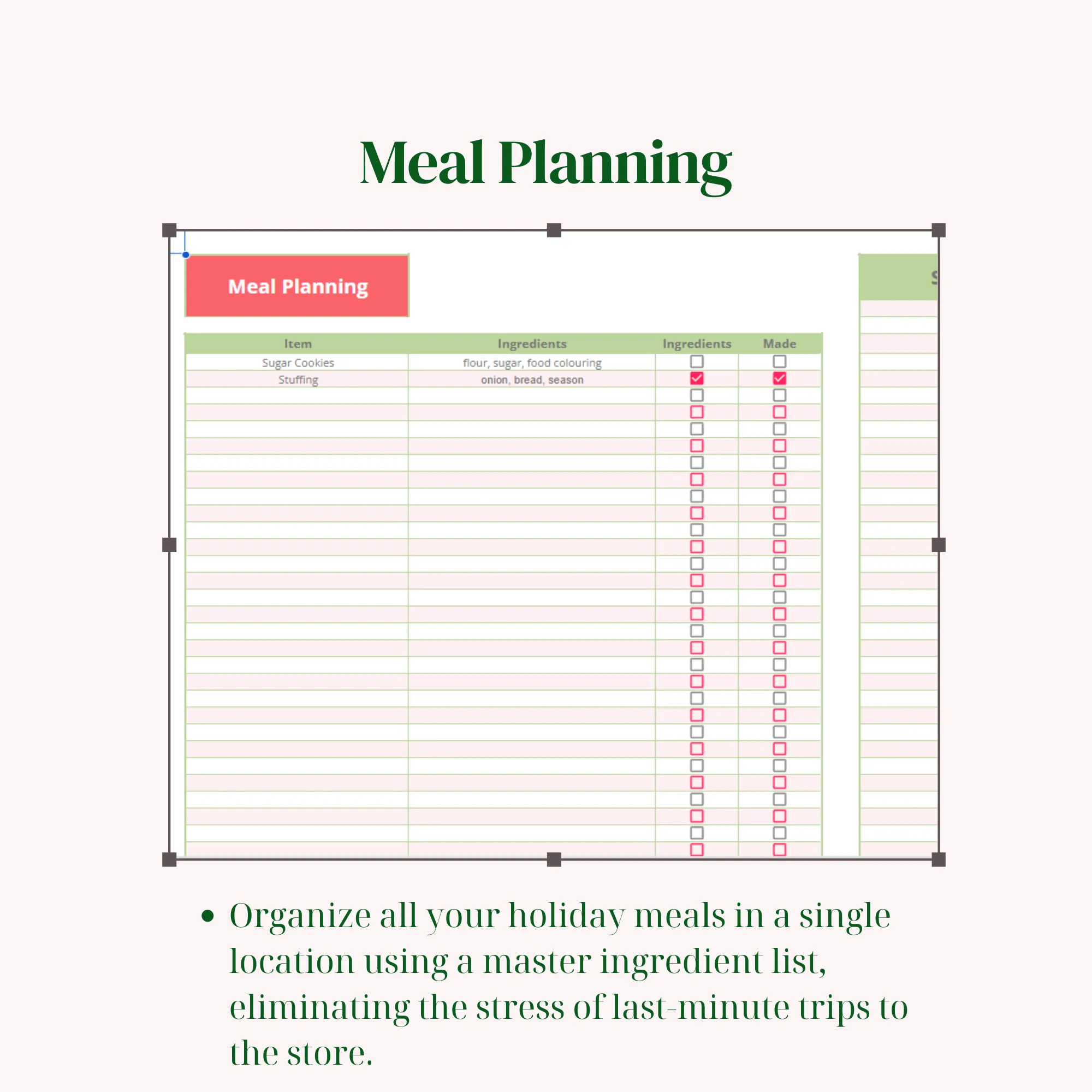 Ultimate Christmas Holiday Planner Template for Google Sheets | Festive Digital Organizer for Stress-Free Holiday Planning | Printable Xmas Tracker