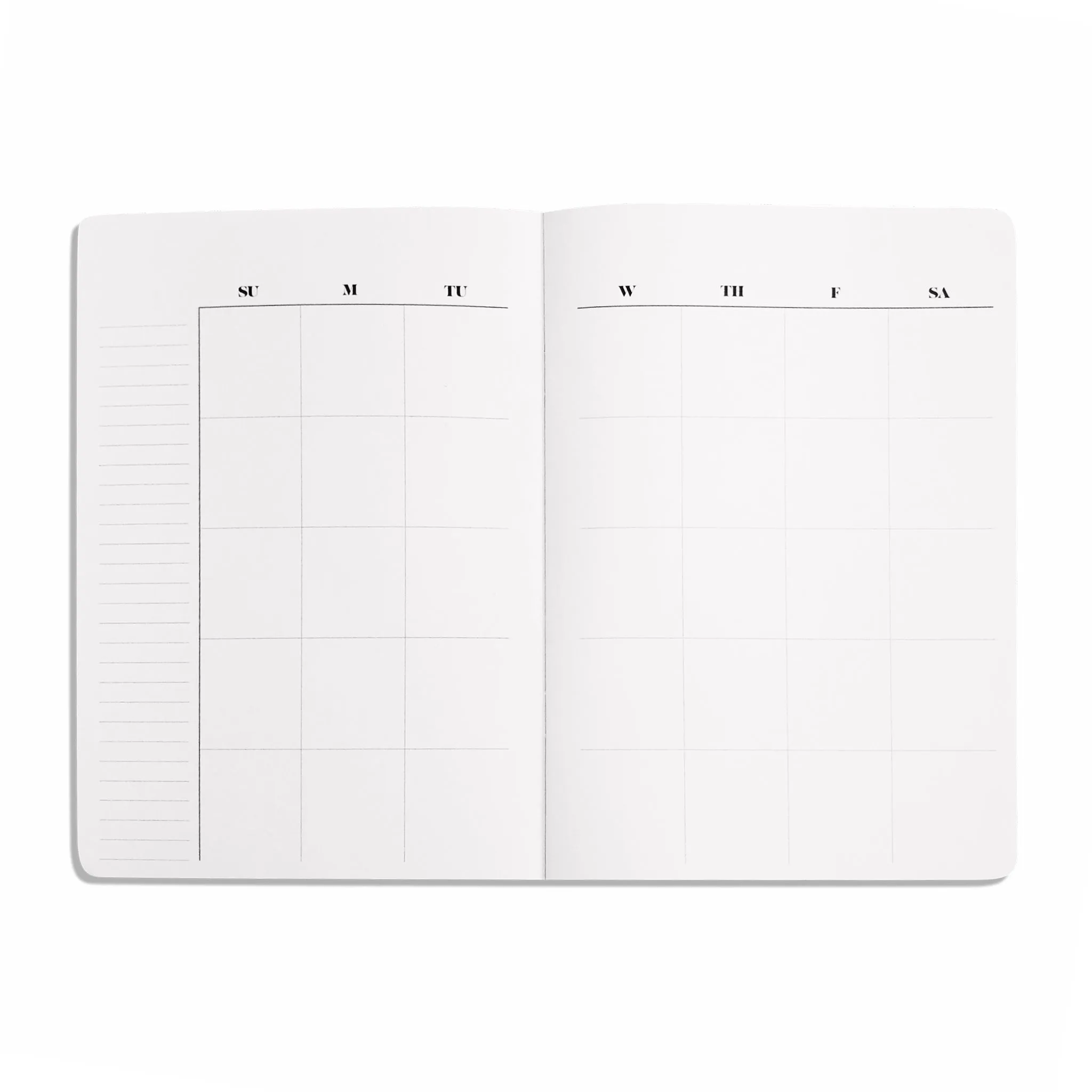 Undated Monthly Calendar Notebook | A5