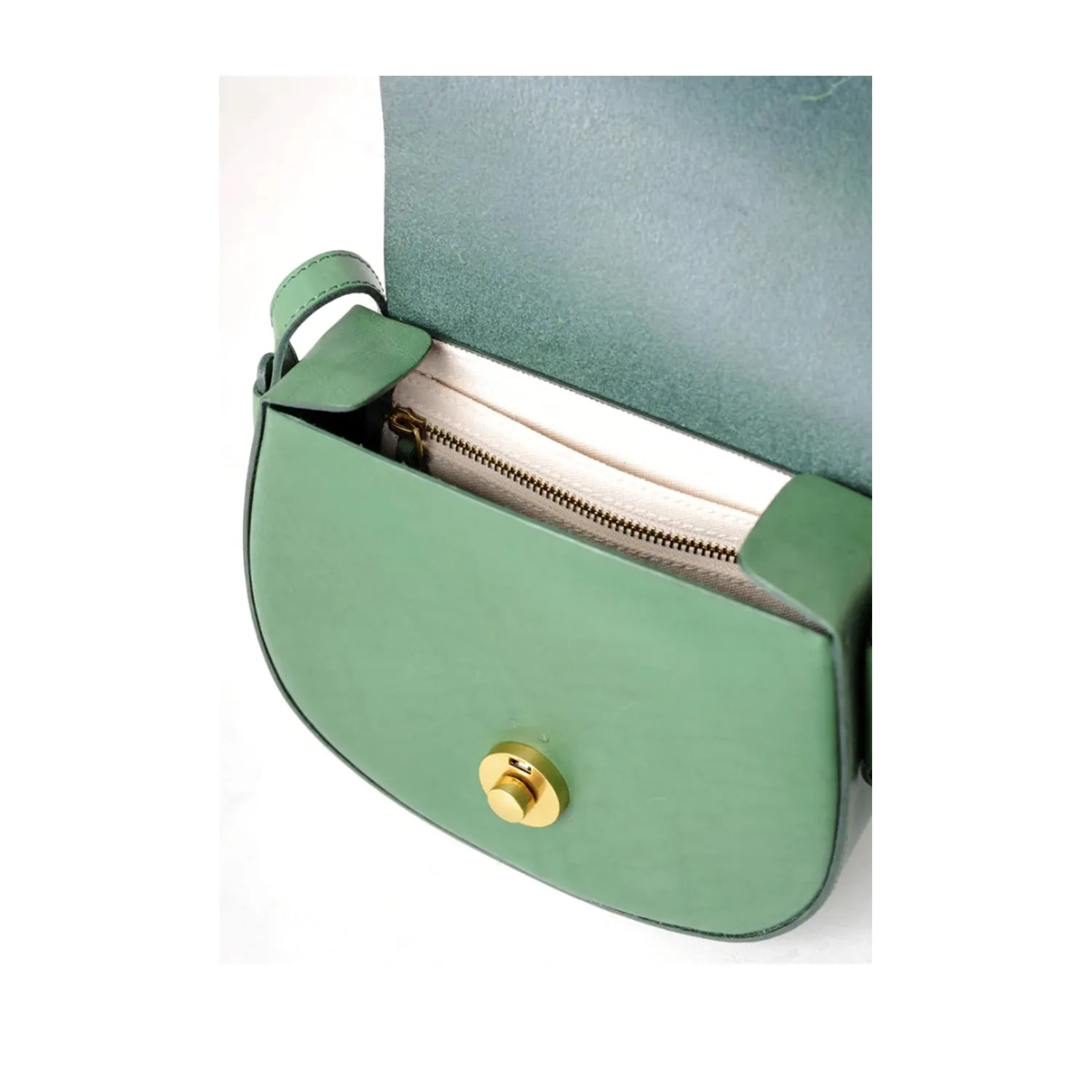 Uppdoo Vive Classic Saddle Bag in Green