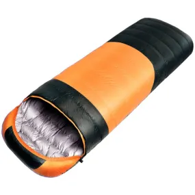 USB Electric Heating Down Cotton Sleeping Bag 3-speed Temperature Adjustment (180 30)x75cm(Orange)