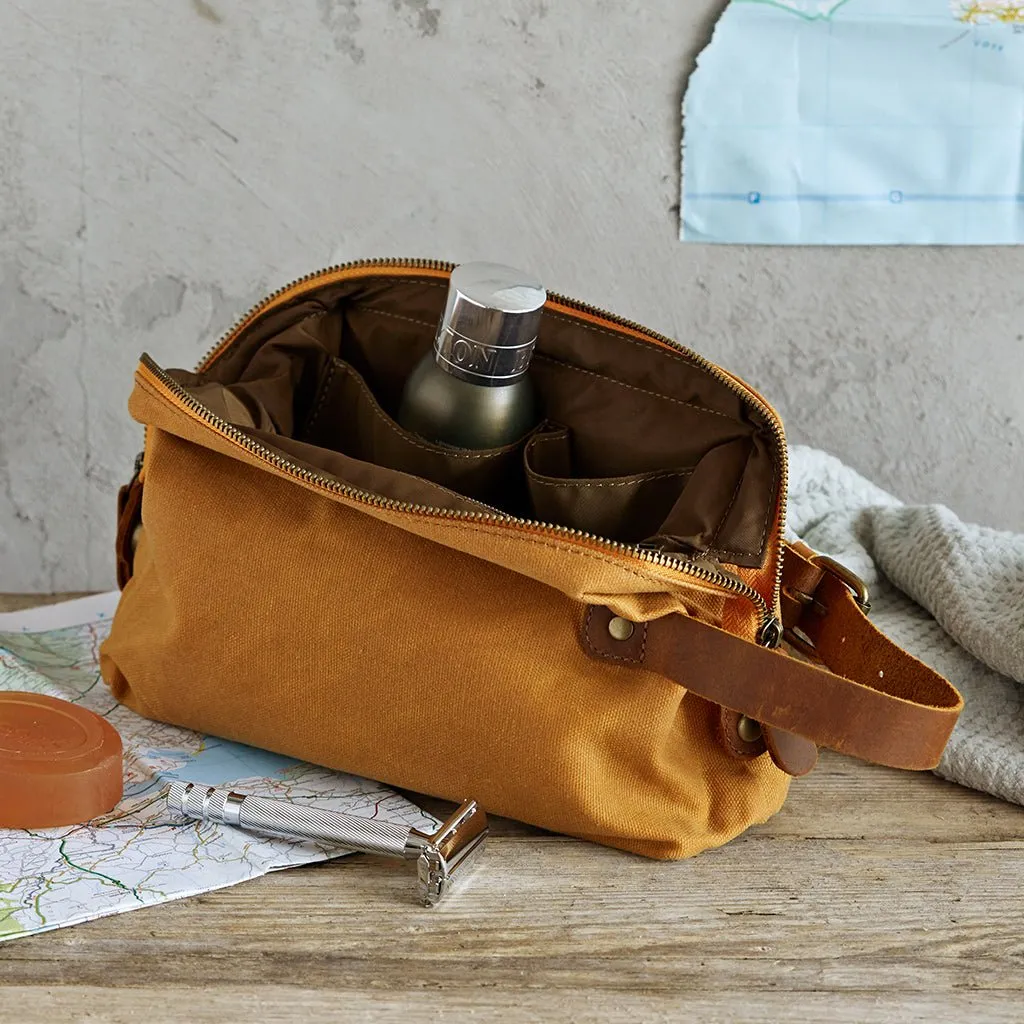 Waxed Canvas Toiletry Bag