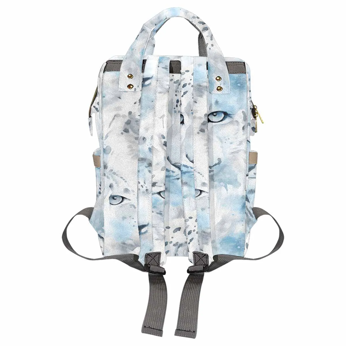 White Leopard  Diaper Bag Backpack