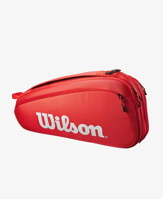 Wilson Super Tour 6 Pack Tennis Bag - Red