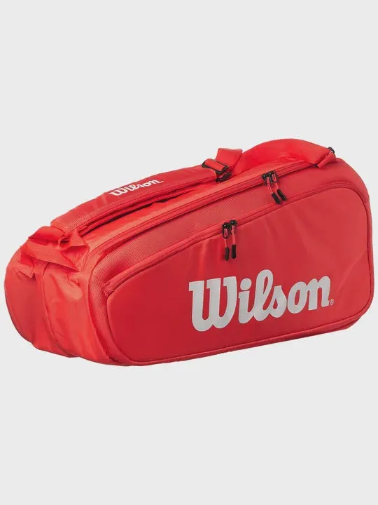 WILSON SUPER TOUR 9 PK Red