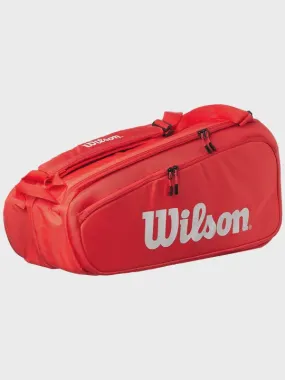 WILSON SUPER TOUR 9 PK Red