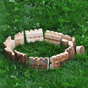 Wooden Tree Branch Castle Blocks